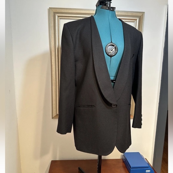 Stephen Marks London Women’s Black 100% Wool Lined Pockets Blazer Jacket Size 10 - Picture 2 of 9